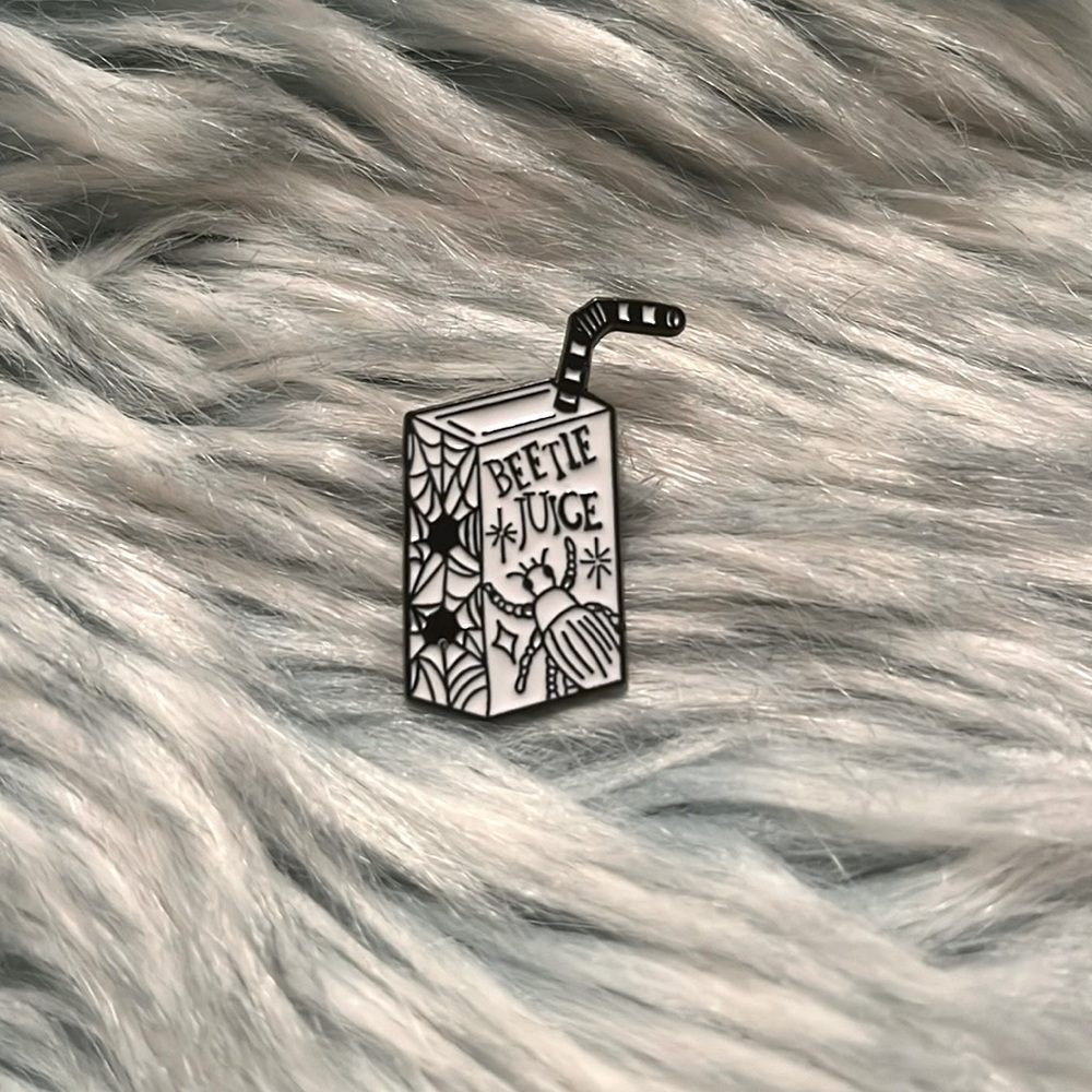 Beetlejuice Juice Box Collectors Pin
